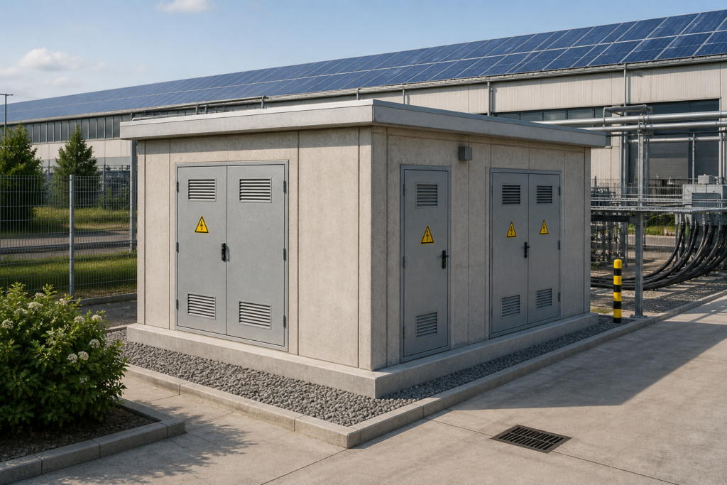 Cabina prefabbricata per fotovoltaico industriale (1)